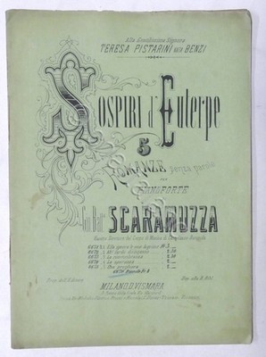 Sheet music - G.B. Scaramuzza - Sighs of Euterpe: 5 novels without words for piano