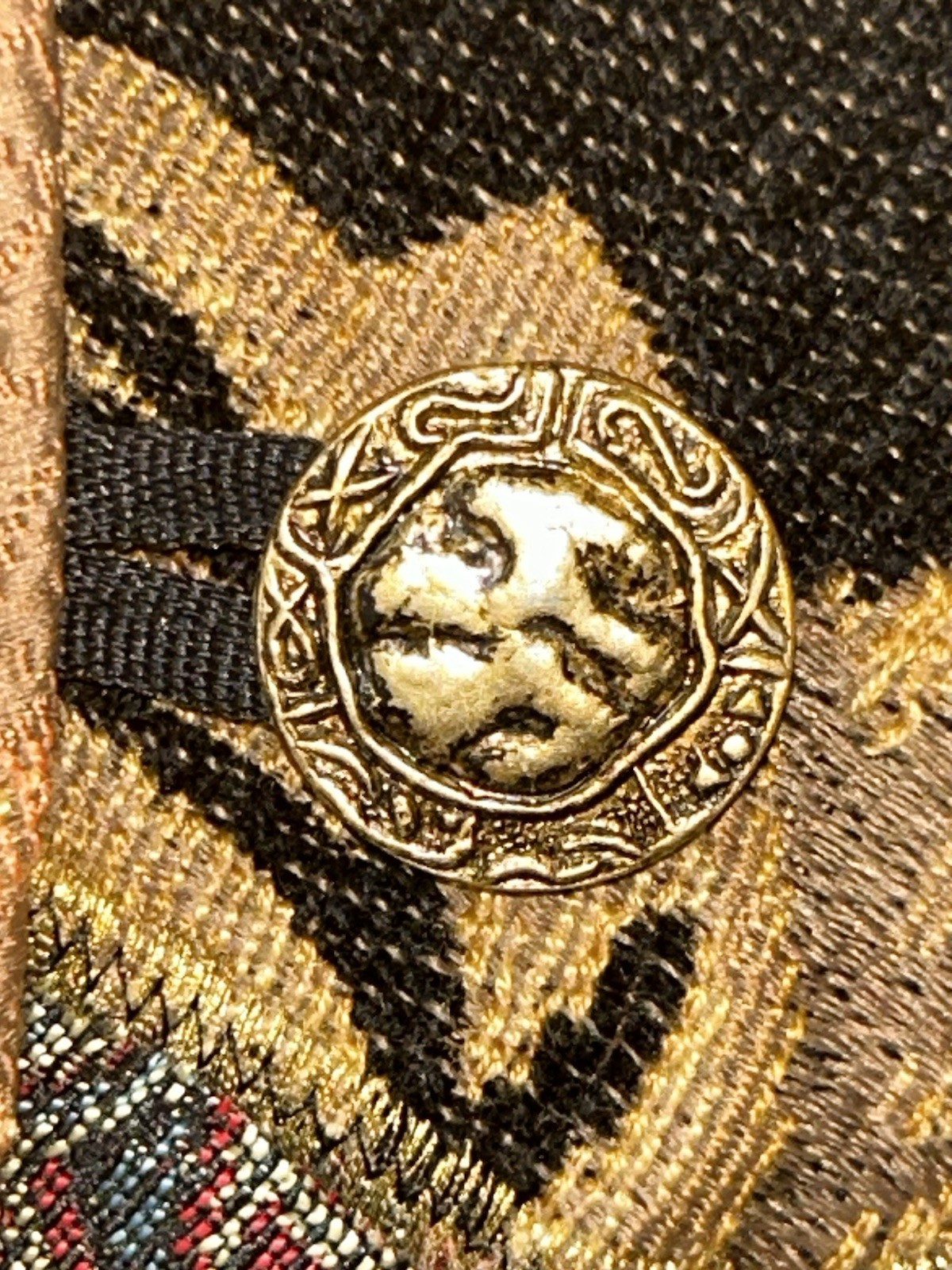 VTG Alex Kim patchwork multi fabric Tapestry Quil… - image 3