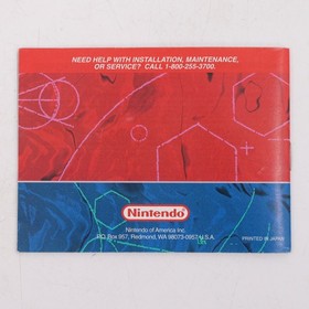 VIRTUAL BOY Galactic Pinball Game Cartridge Manual Precaution Booklet Nintendo
