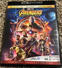 Avengers: Infinity War 4K ULTRA HD  Blu-Ray - Cinematic Universe Edition