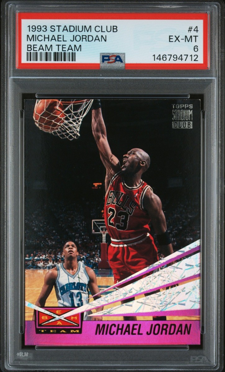 1993 STADIUM CLUB BEAM TEAM #4 MICHAEL JORDAN PSA 6 | eBay