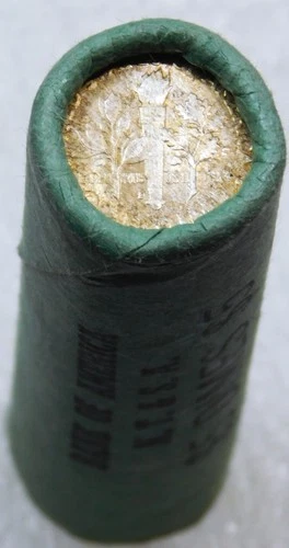 1963 D Roosevelt Silver Dime Bank Wrapped Gem BU OBW Roll 50 coins #Q254H