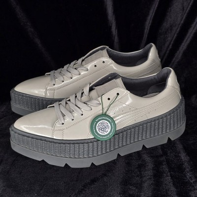 Puma Fenty by Rihanna Pointy Creeper Patent Dove 36627002 Women's Size 