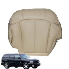 Driver Side Bottom Replacement Seat Cover Microfiber Leather Light Tan 522 or