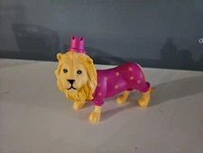 Ankyo Party Animals LION Pink w/ Yellow Polka Dots Crown Birthday 4"x6"