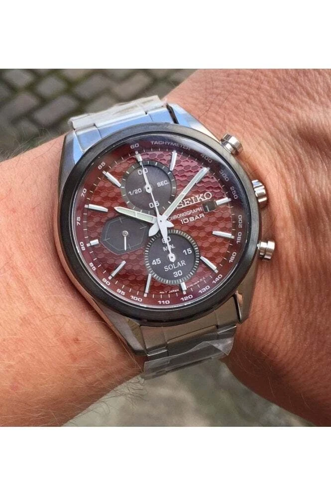 Seiko Gents Macchina Sportiva Solar Powered Watch SSC771P1 eBay