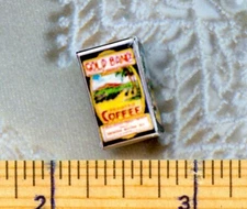 Dollhouse Miniature  Size  Coffee Box