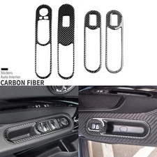 Real Carbon Fiber Window Lift Switch Panel Cover For Mini Cooper Countryman F60