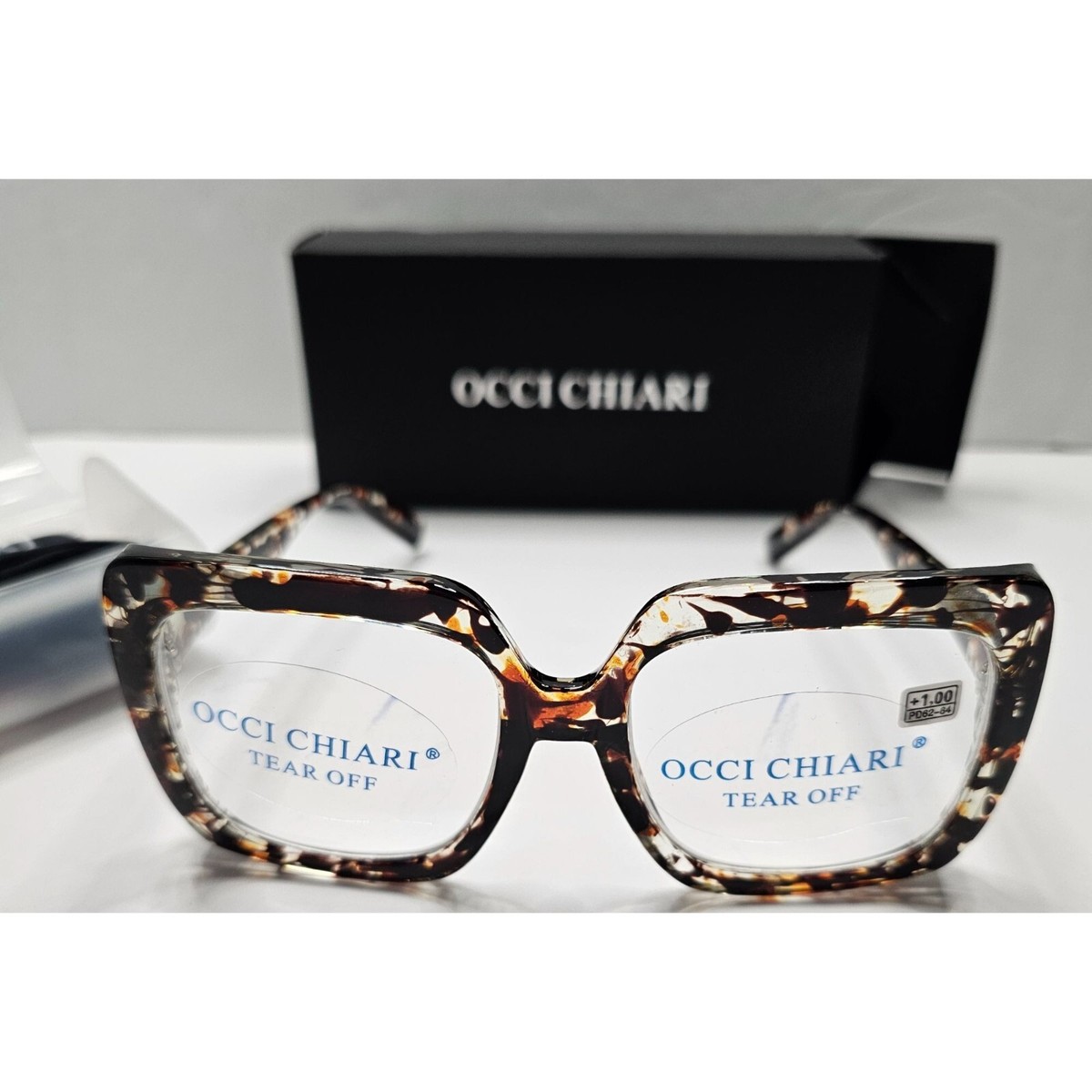 Occi Chiari Reading Glasses Tortoise shell Frame With Case