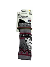 Smartwool Kids Skiing Wintersport Polar Bear Full Cushion Socks Youth LG 3-6 US