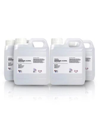 BRAND CHEM Isopropanol Alcohol IPA (Isopropyl) Lab Grade Pharma 4 x 1L 99.9% (4L Total)
