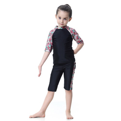 Children Swimwear Summer Kids Girls Swimsuit Muslim Islamic Bathing Beachwear - Picture 10 of 81