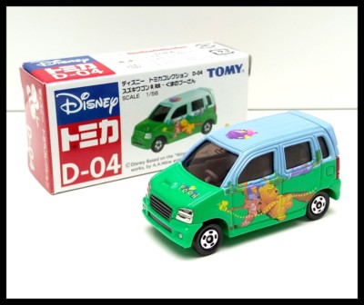 TOMICA D-04 DISNEY Winnie The Pooh SUZUKI WAGON R RR 1/56 TOMY