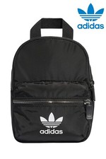 adidas Originals ED5869 Unisex White Trefoil Mini Black Backpack New 849