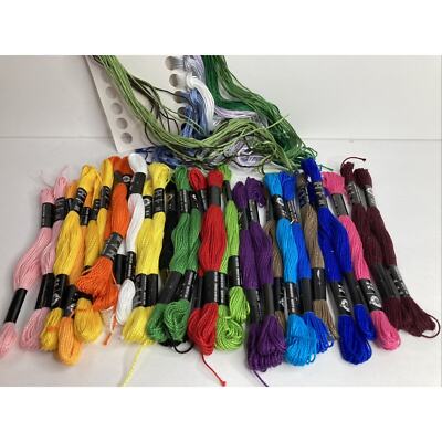Loops Threads Floss Craft Cord 31 Skeins Multicolor Cotton 10 yds ea plus extras
