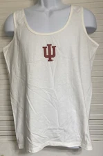 Men's Indiana Hoosiers Tank Top Shirt, XL, White