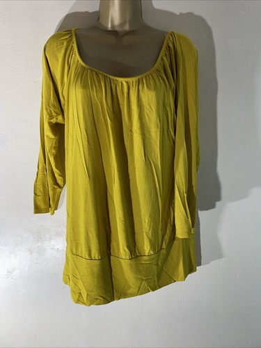 Lässige Stretch-Blusentop Damen M&S Marks&Spencer UK 16 Goldmine Langarm