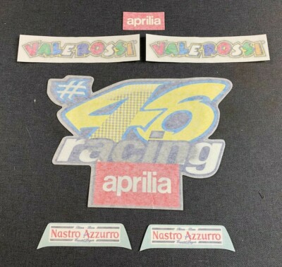 NUOVO orig. APRILIA SR 50 H2O VALENTINO ROSSI 1998 set di decalcomanie  ANTERIORE AP8267272 | eBay