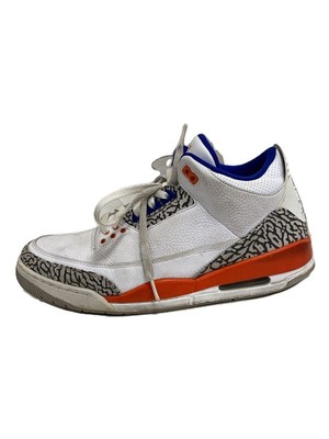 Nike High Top Sneakers AIR JORDAN 3 RETRO White 136064-148 30cm 