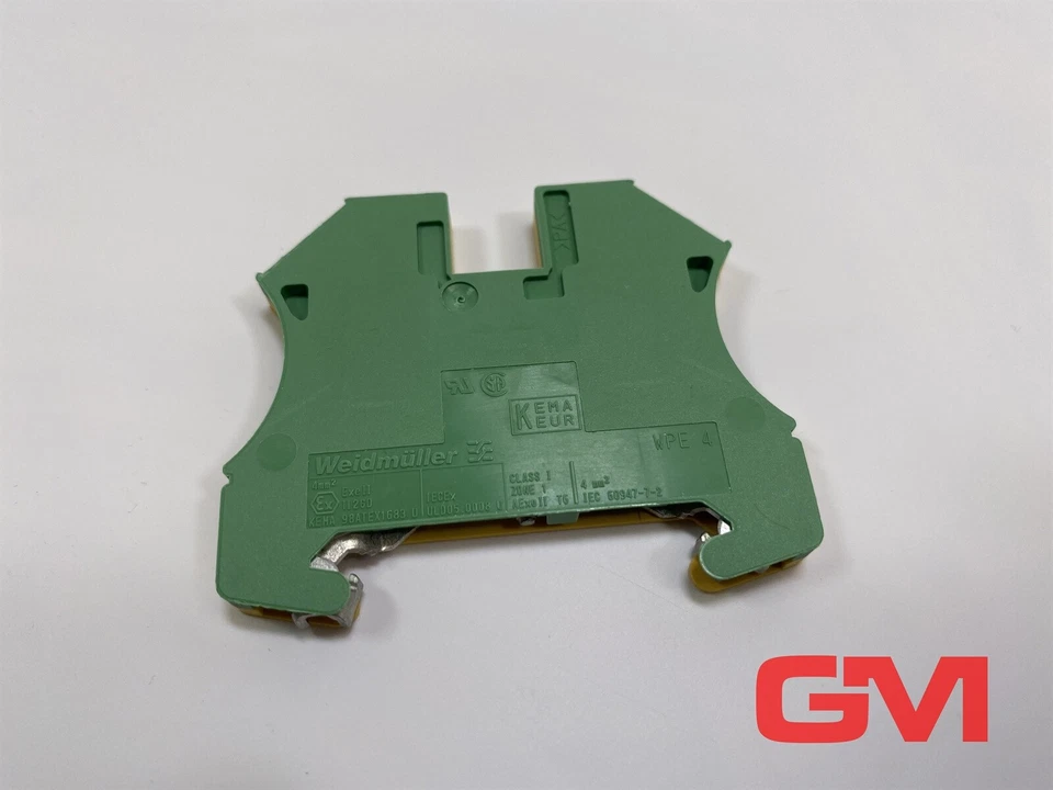 34 x Weidmüller Reihenklemmen WPE4 terminal block 1010100000 4mm² 480A grün-gelb - Bild 3 von 4
