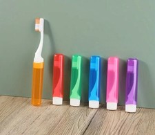 2x Pieces Travel Folding Portable Toothbrush