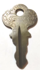 Vintage Key Chicago Cabinet Lock Co No 20697 Appx 1 1/2" Replacement Locks 