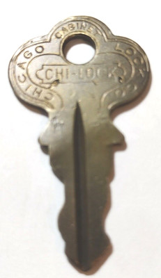 Vintage Key Chicago Cabinet Lock Co No 20697 Appx 1 1/2'' Replacement Locks 