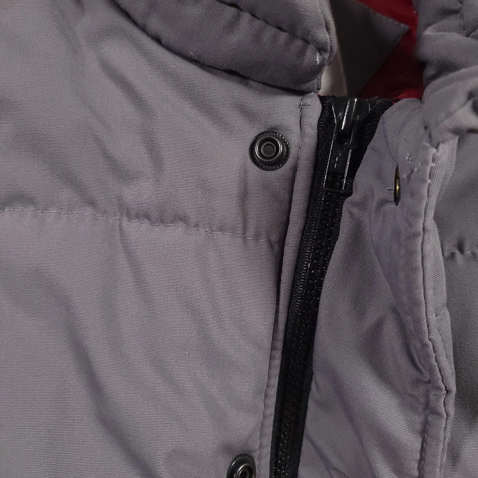 Chaleco acolchado Northwest Territory para hombre grande 42/44 gris rojo a presión cremallera completa pesado Foto 4 de 4