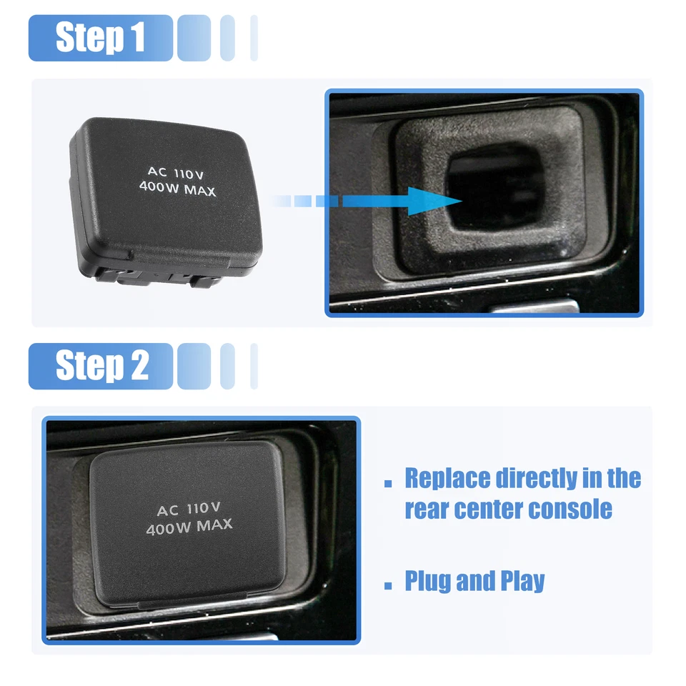 Toma de corriente trasera FL3Z-19N236-A 110V/400W para Ford F150 2015 2016 Foto 4 de 4