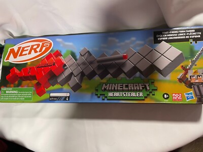 NEW Nerf Minecraft Heartstealer Sword 4 Nerf Elite Foam Darts Foam Blade NIB