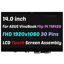 14" for ASUS VivoBook Flip 14 TM420UA FHD LED LCD Touch Screen Display Assembly