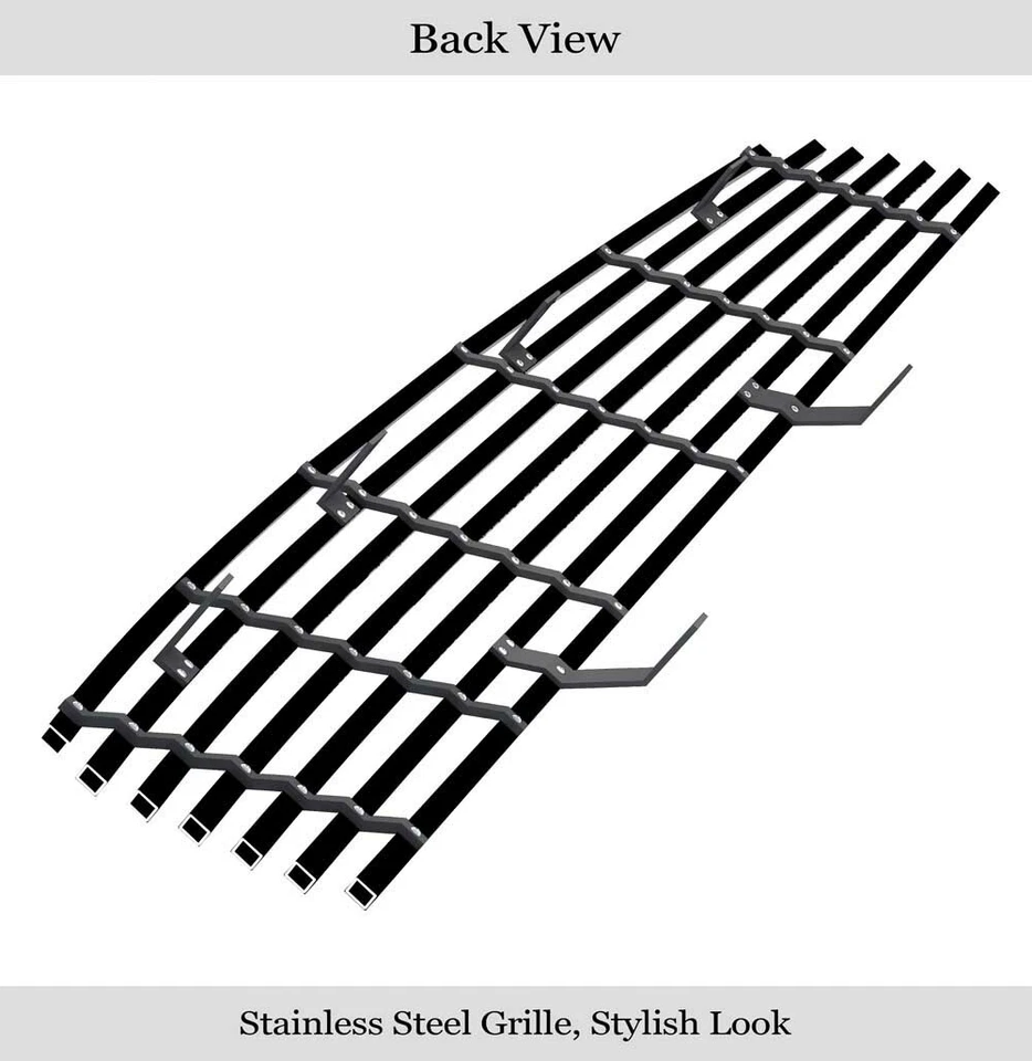 Fits 2003-2004 Infiniti G35 Sedan Stainless Steel Black Billet Grille Insert Foto 3 de 4