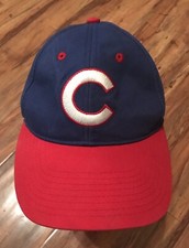 Rare Blue Chicago Cubs Baseball Cap Hat MLB Strapback Illinois Fan Favorite VGC
