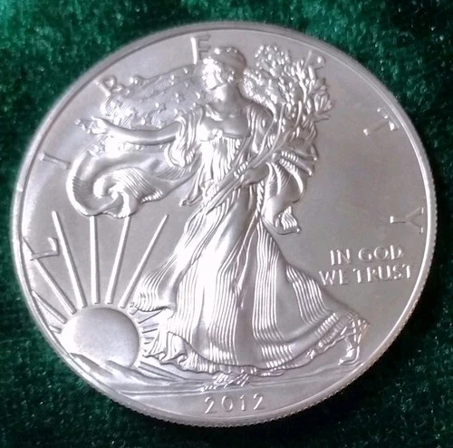 U.S. Mint American Eagle 2012 1 oz .999 Fine Silver Business  Strike Coin