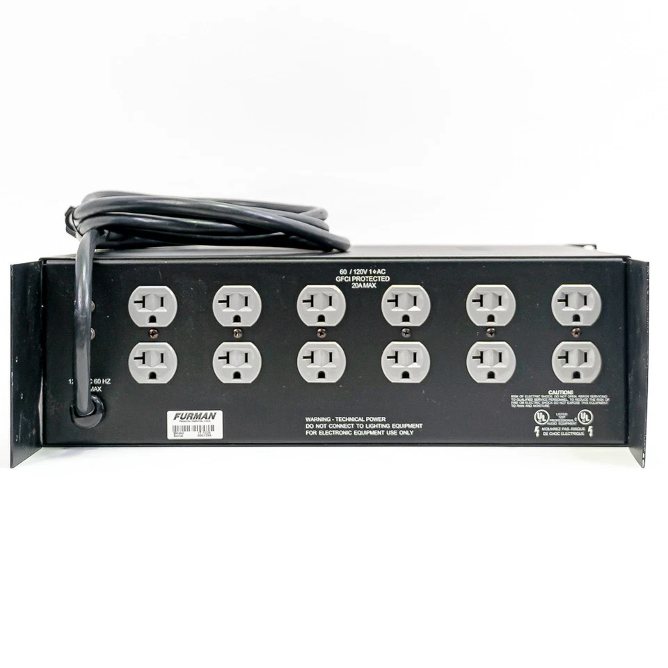 Furman IT-1220 Studio Grade Power Conditioner - Rock Solid Protection - Image 2 of 4