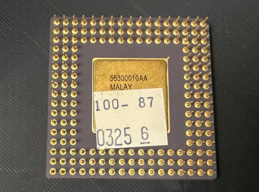 Vintage Rare Intel Pentium DX4 A80486DX4-100 SK096 3v Processor tested - Image 3 of 3