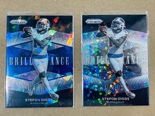 2021 Prizm Brilliance Blue Cracked Ice & Disco Lot #B-18 Stefon Diggs /99 Pats