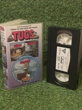 TUGS - VHS VIDEO - WARRIOR + HIGH TIDE + BIGG FREEZE - CHILDRENS / RARE VINTAGE