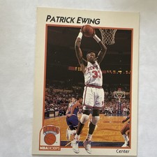 1991-92 NBA Hoops McDonald's Patrick Ewing #26 New York Knicks Base Card