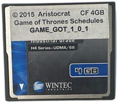 Wintec 4GB CompactFlash Card Aristocrat Game Of Thrones Schedules 2015