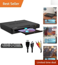 Mini HDMI DVD Player 2026 Model with USB, RCA Remote Control for Home Use