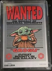 🔥Ultra Rare #236/2000 Pure Silver Agoro Wanted Poster- Grogu Star Wars Foil🔥