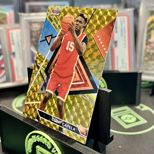 2024 Topps Finest Clint Capela #170 carta geometrica oro non comune 20/20 - Foto 3 di 4
