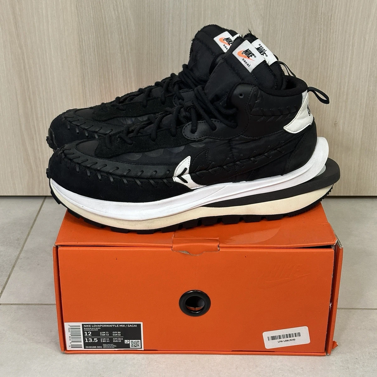 sacai x Jean Paul Gaultier x Nike VaporWaffle Black for Sale