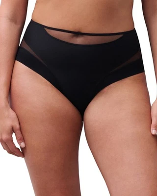 Chantelle Halo Brief High Waisted Womens Mesh Knickers C1AAC5 - Image 1 of 3