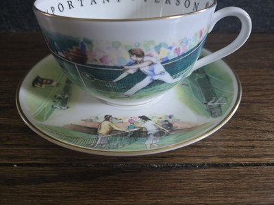 Original Royal Worcester - Fine Bone China - Tennis Motiv VIP