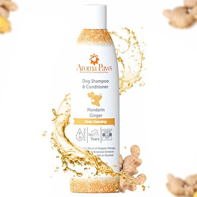 Dog Shampoo and Conditioner - Aromatic Tearless Shampoo for Cleansing, Groomi...