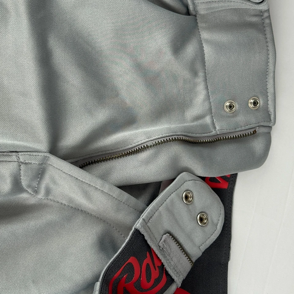 Rawlings Launch Baseball Knicker Pant + Belt Men's Large Gray Red Stripe LNCHKPP - Image 3 of 4