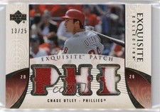 2006 Upper Deck Exquisite Collection Memorabilia 13/25 Chase Utley Patch k8v