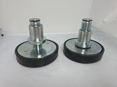 35mm Shaft Diameter (Thread) Car Lift Rubber Tray Heightening Feet High Leg 2Pk